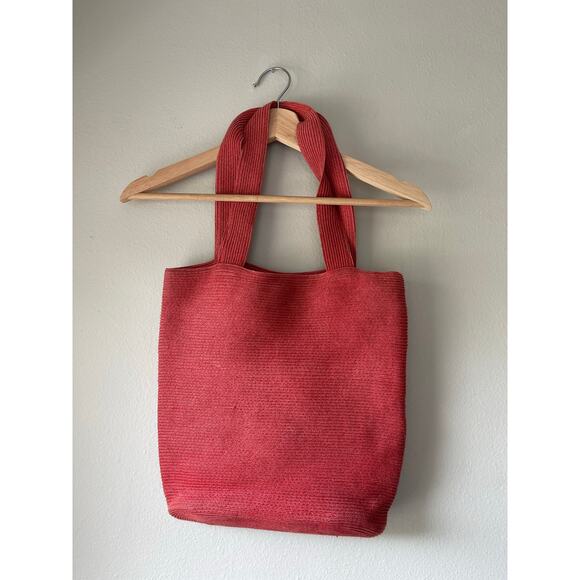 Red Hat Society Woven Knit Tote Bag - Picture 1 of 6